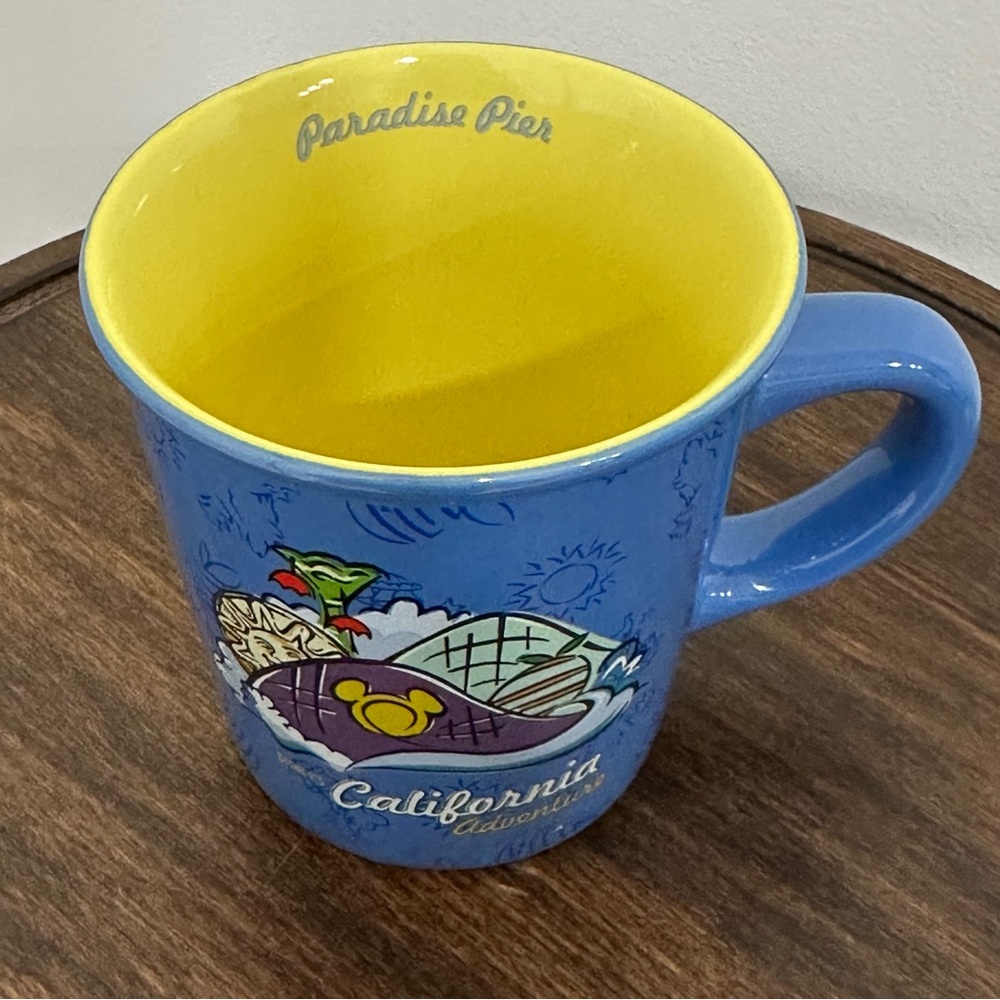 Vintage Disney California Adventure Paradise Pier Blue Mug - Exclusive - Picture 2 of 6